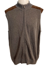 Southern Pines Men&#39;s Zip Front Sweater Vest Gray XXL - €20,23 EUR