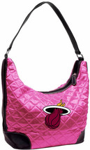 New Miami Heat Pink Quilted Hobo Bag Purse Nba Basketball Nwt Free Shipping ! - £17.84 GBP