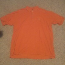 Mens Izod Orange Silk Wash Orange Polo 2XLT Tall Shirt - $17.99