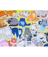 Cat Breeds Stickers Pack, 60 PCS a pack, Waterproof, Reusable, Very Cute!! - $9.49 CAD