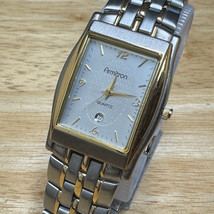 Armitron Quartz Watch 20/1323 Men Dual Tone Rectangle Date Analog New Ba... - £18.54 GBP