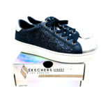 Skechers Goldie Lace-Up Sneakers - Light Catchers, NAVY &amp; SILVER, US 6M - $29.69