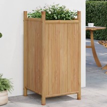 Planter Natural Bamboo Bamboo 15.7x15.7x31.5 in Decorative Inlays - $2,411.70 MXN
