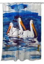 Betsy Drake Three Pelicans Shower Curtain - £87.06 GBP