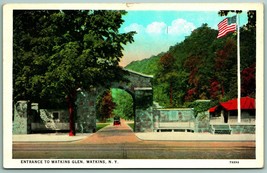 Entrance to Watkins Glen New York NY UNP WB Postcard I1 - £3.83 GBP