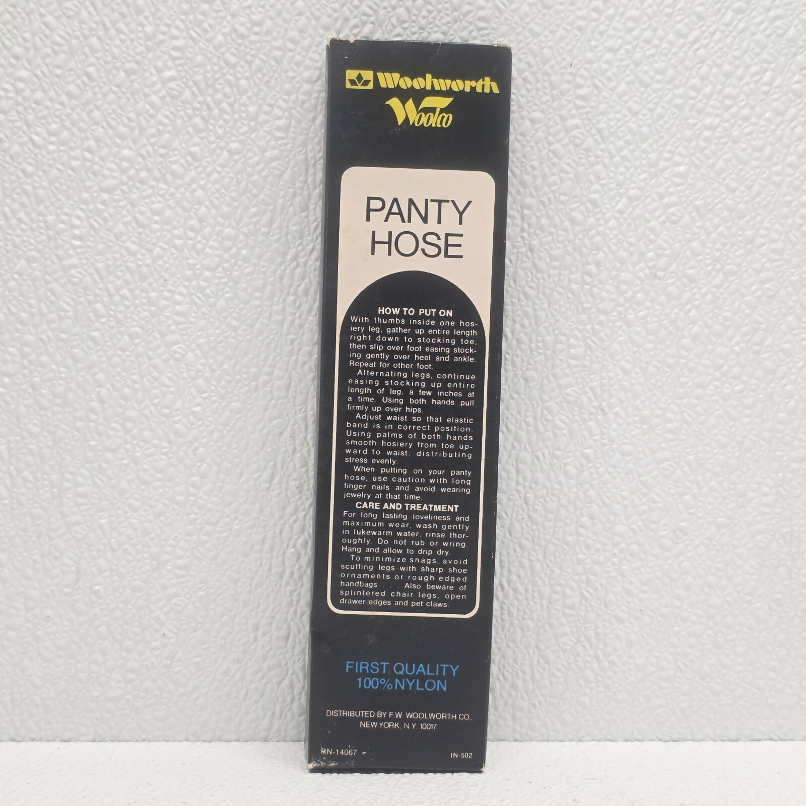 Vintage Woolworth Woolco One Size Suntone Pantyhose 100% Nylon In Box Item image 5