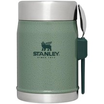 Stanley Classic Legendary Classic Food Jar + Spork 14oz Hammertone Green - £41.55 GBP