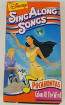 Pocahontas VHS Disneys Sing Along Songs Colors of the Wind (1995 Disney) - £5.42 GBP