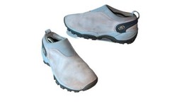 Merrell Satellite Mocs Slip on Loafers in Pale Pink suede  Women&#39;s SZ 8 - $14.11
