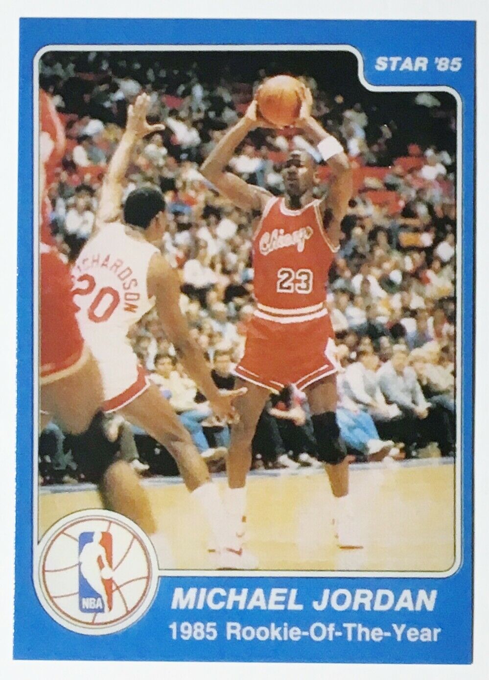 1985 Michael Jordan Rookie Of The Year Card