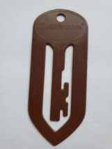 Tupperware  Vintage #1454 Brown Paper Clip Bookmark Gadget - £7.86 GBP