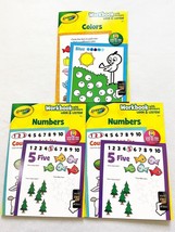 3 Crayola Workbooks with Stickers. Colors, Shapes, And Numbers. Ages 3+.... - $6.60
