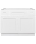 42&quot; Vanity Sink Base Cabinet with Drawers Alpina White by LessCare - $614.79