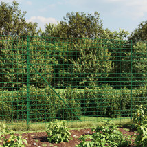 vidaXL Wire Mesh Fence with Flange Green 5.2x32.8&#39; - €203,64 EUR