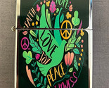 Peace Love Hope Flip Top Dual Torch Lighter Wind Resistant - $16.78