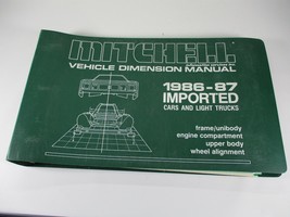 Mitchell 1986-87 Imported Cars &amp; Lt Trucks Vehicle Dimension Manual - £14.32 GBP