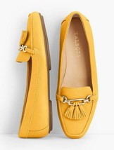 NEW TALBOTS YELLOW LEATHER TASSEL DRIVING MOCCASINS SIZE 8 M $119 - $82.18