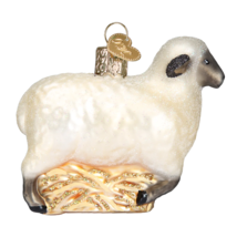 Old World Christmas Sheep Glass Christmas Ornament 12415 - £13.49 GBP