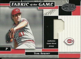 2002 Leaf Certified Materials Fabric Of The Game Position T Seaver 73 Reds 18/25 - £27.97 GBP