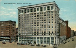 DB OR Postcard C938 Northwestern Bank Building Portland Oregon Street View - £5.18 GBP