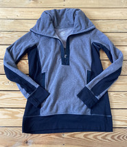 lululemon women’s half zip pullover jacket size 4 grey black HG - $35.55