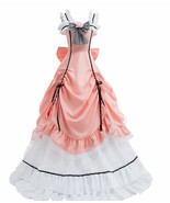 ZYHCOS Cosplay Costume Pink Lolita Cosplay Costume Long Dress Party Dres... - £54.40 GBP