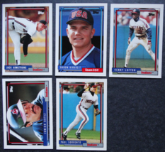 1992 Topps Traded Cleveland Indians Team Set of 5 Baseball Cards - £2.35 GBP
