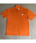 Texas Longhorn Polo Shirt Adult Extra Large Orange Golf Rugby Preppy Out... - £14.61 GBP