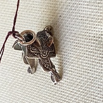 VINTAGE STERLING SILVER DECORATED SADDLE CHARM - £9.43 GBP