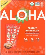 ALOHA Organic Plant Based Protein Bars, Peanut Butter Cup , - $527.72 MXN