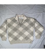 Grandpa Florence Tricot Mens Sweater Size L Vintage  90s Brown Wool Pull... - $60.99
