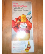 Vintage Kraft Barbecue Sauce Basting Cup Print Magazine Advertisement 1965 - €3,41 EUR