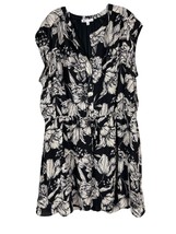 DR2 by Daniel Rainn Womens Dress Size 3X Black White Floral Sleeveless - £14.11 GBP