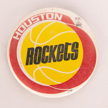 Vintage 2 1/4" Houston Rockets Pinback Button Badge Pin NBA Basketball - $6.85