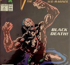1990 Marvel Comics Namor The Sub-Mariner #4 Comic Book Vintage Black Death - $11.24