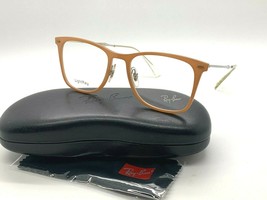 New Ray-Ban Optical Rb 7086 5642 Beige Eyeglasses Frame 51-18-140MM - £60.85 GBP