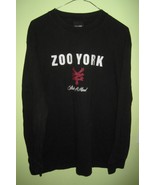 Vintage 90s ZOO YORK UNBREAKABLE Black Long Sleeve Shirt Size M 100% Cot... - £27.56 GBP