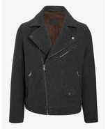 Chaqueta de lana estilo Moto - Chaqueta informal de otoño, primavera e i... - $3,362.68 MXN