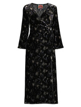 NWT Johnny Was Stardust Velvet Kimono Wrap in Black Star Dress XXS 2XS $398 - £116.81 GBP