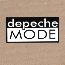 Depeche Mode - Vinyl Sticker 1.25&quot; x 2.5&quot; Band Logo Waterproof Durable Sunproof - £3.10 GBP