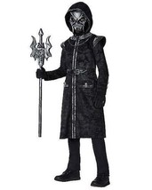 Dark Overlord Spirit Halloween Black &amp; Silver Costume Child Size Medium 8-10 - £25.41 GBP