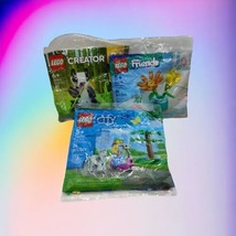 Lego Dog Park  Scooter 30639 Creator Panda Bear 30641 Friendship Flowers 30634 - £23.49 GBP