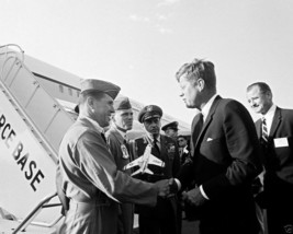 President John F. Kennedy at Eglin Air Force Base in Florida New 8x10 Photo - £6.88 GBP