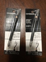 2X COVERGIRL Perfect Blend By Perfect Point Plus Eye Pencil #100 Basic Black - $9.49