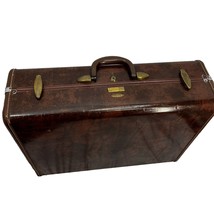 Shwayder Bros Samsonite Luggage 24x18x9 Suitcase Brown Vinyl Vintage - $39.95