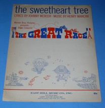 The Great Race Sheet Music The Sweetheart Tree Vintage 1965 Henry Mancini Mercer - £15.61 GBP