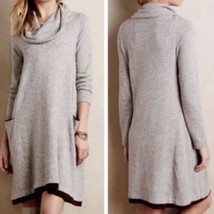 Anthropologie Sparrow Gray Lambswool Cashmere Blend Cowl Neck Sweater Dr... - £23.23 GBP