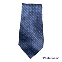 Zylos Platinum George Machado Mens Blue Cube Silk Neck Tie Necktie - $4.99