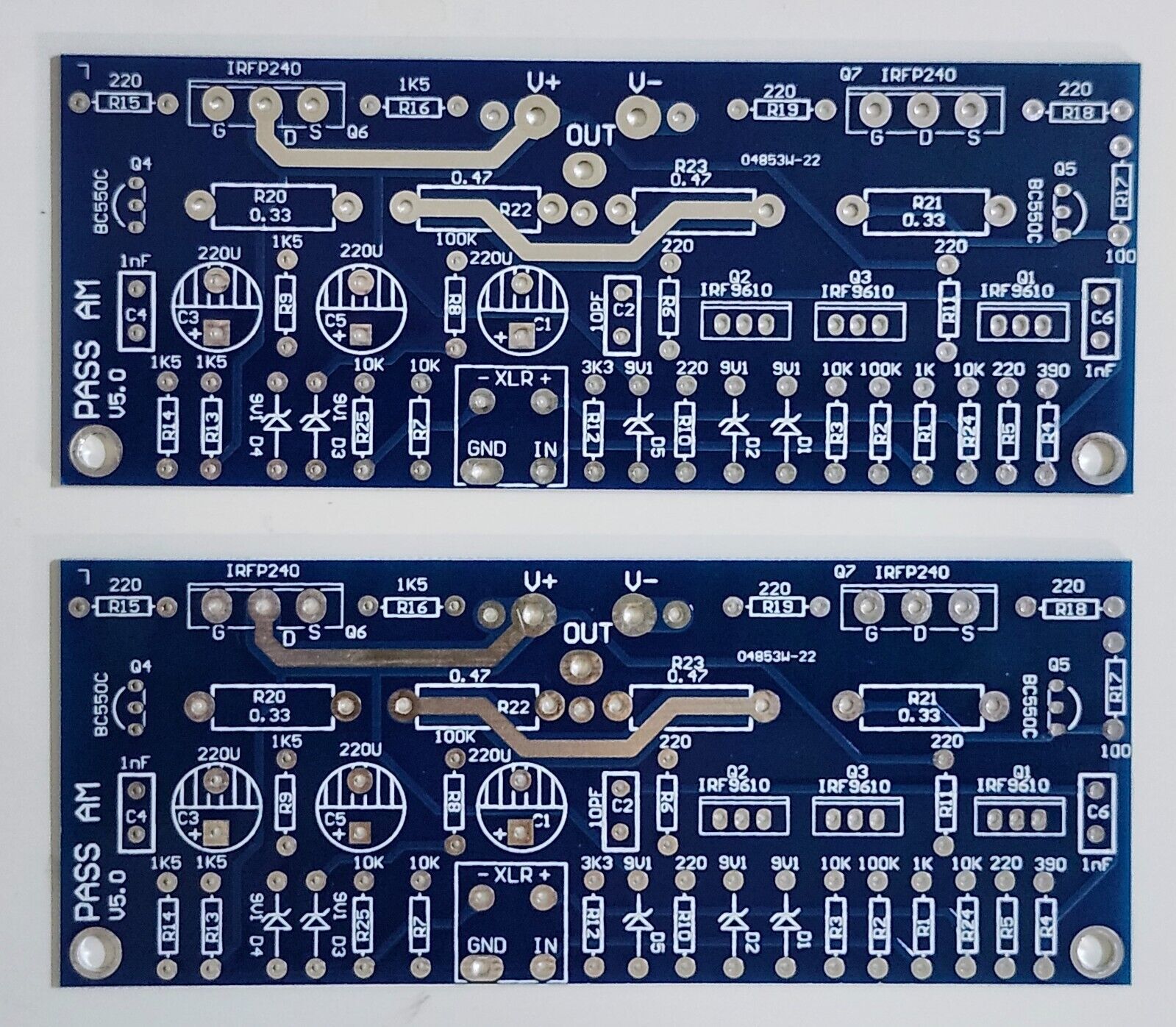 10W SE Mosfet class A amplifier PCB ( one pair balanced and unbalanced i... - $12.19