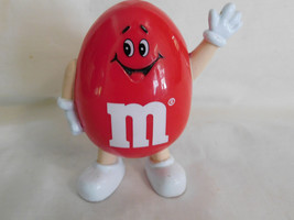 M  Ms Red  Peanut Dispenser 3 1/2 Inches Tall 1991 - $3.99